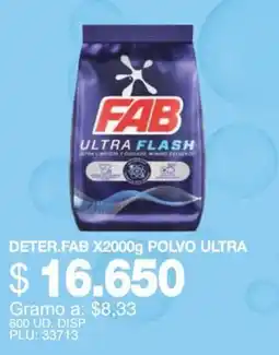 Mercar Fab detergente polvo ultra oferta