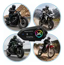 Falabella Intercomunicador Para Moto Y12 Pro Con Radio FM Música Y Comunicación oferta