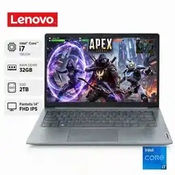 Falabella PORTATIL V14 G5 IRL INTEL CORE I7 13620H, DDR5 32GB, SSD 2TB, PANTALLA 14 FHD IPS, GRIS oferta