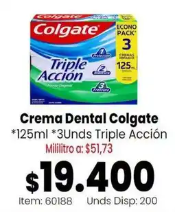 MercaTodo Colgate Crema Dental Triple Acción oferta