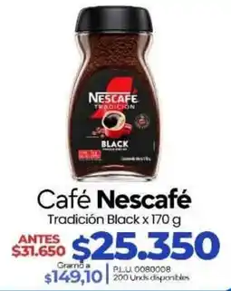 Supermercados Surtiplaza Café Nescafé Tradición Black oferta