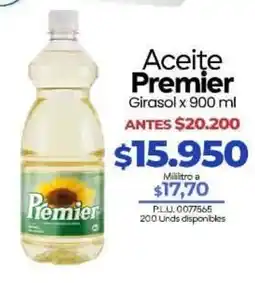 Supermercados Surtiplaza Premier Aceite Girasol oferta