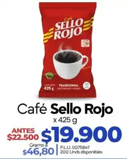 Supermercados Surtiplaza Café Sello Rojo oferta