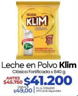 Supermercados Surtiplaza Nestlé Leche en Polvo Klim Clásica Fortificada oferta
