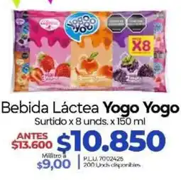 Supermercados Surtiplaza Yogo Yogo Bebida Láctea oferta
