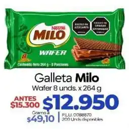 Supermercados Surtiplaza Nestlé Milo Wafer oferta