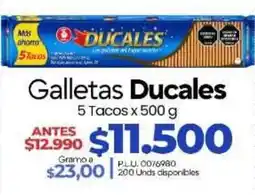 Supermercados Surtiplaza Galletas Ducales oferta