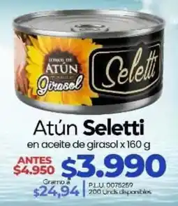 Supermercados Surtiplaza Seletti Atún en aceite de girasol oferta