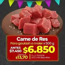 Supermercados Surtiplaza Carne de Res oferta