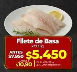 Supermercados Surtiplaza Filete de Basa oferta