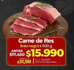 Supermercados Surtiplaza Carne de Res Bola negra oferta