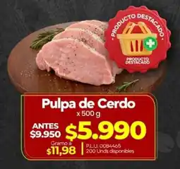 Supermercados Surtiplaza Pulpa de Cerdo oferta