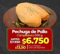 Supermercados Surtiplaza Pechuga de Pollo Campesina oferta