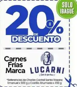 Supermercados Surtiplaza Lucarni Carnes Frías Marca oferta