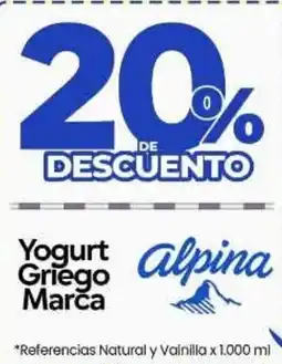 Supermercados Surtiplaza Alpina Yogurt Griego Marca oferta