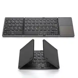 Falabella Teclado Bluetooth Plegable Portátil Ultrafino Con Touchpad Color Negro oferta