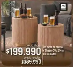 Jumbo Set mesa de centro oferta