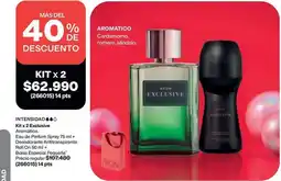 Avon Avon - kit x 2 eau de parfum spray 75 ml + desodorante antitranspirante roll on 50 ml oferta