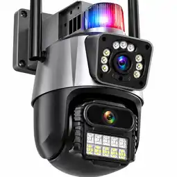 Falabella Cámara Seguridad PTZ WiFi Doble Lente 3MP Luz Alerta Visión Nocturna oferta