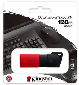 Falabella MEMORIA USB 128GB USB 3.2 NEGRA/ROJA DT EXODIA M oferta