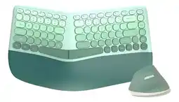 Falabella Combo Teclado Mouse Inalámbrico Mofii Bomi Ergonómico 2.4g Verde oferta