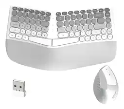 Falabella Combo Teclado Mouse Inalámbrico Mofii Bomi Ergonómico 2.4g Gris oferta