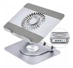 Falabella Soporte Giratorio 360° Para Laptop Con Ventilador Y Hub Usb oferta