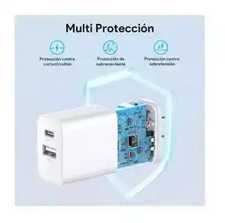 Falabella Cargador 1Hora GAR163 20W USB + Tipo C con Cable Lightning oferta