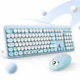 Falabella Combo Teclado Mouse Mecanico Inalambrico Letra Ñ 2.4g Pastel oferta