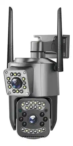 Falabella Cámara Ip Exterior Doble Lente Wifi Vision Nocturna 360 V380 Color Negro oferta