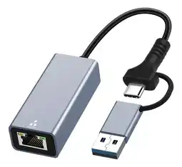 Falabella Adaptador Ethernet Usb-c + Usb 3.0 A Rj45 Gigabit Lan 1000mb oferta