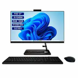 Falabella Todo en uno AIO 27 FHD Intel Core i5-12450H 16GB RAM 512 GB SSD Negro WIN 11pro oferta