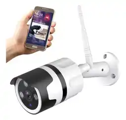 Falabella Cámara De Seguridad Wifi Inalámbrica Giratoria Exterior Con Visión Nocturna oferta