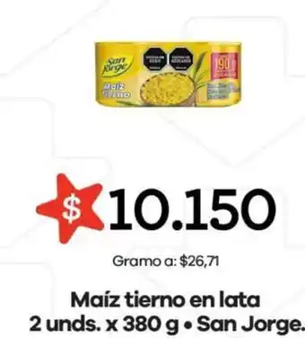 San jorge - maíz tierno en lata