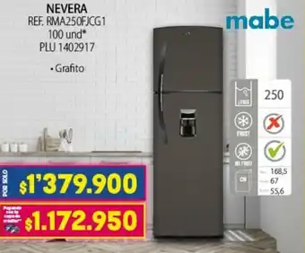 Colsubsidio Mabe Nevera RMA250FJCG1 oferta