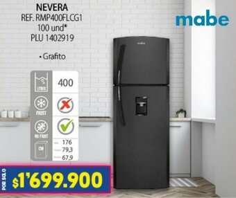 Colsubsidio Mabe Nevera RMP400FLCG1 oferta