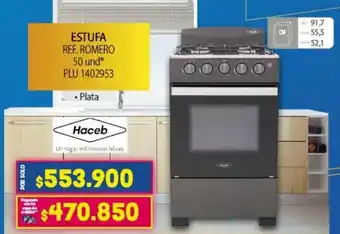 Colsubsidio Haceb Estufa Romero oferta