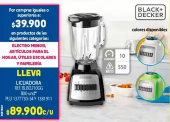 Colsubsidio Black+Decker Licuadora BLBD210GG oferta