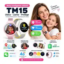 Falabella Reloj Gps Niños Localizador 4g Camara Video Llamadas rosado oferta