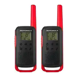 Falabella Walkie-talkie Motorola T210 T210 De 2 Radios Y Frecuencia Frs/gmrs. - Negro Con Rojo oferta