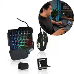 Falabella Teclado Gamer Celular Mouse Kit Adaptador Alambrico Mini oferta