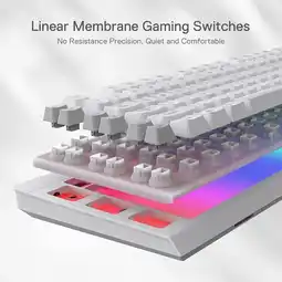 Falabella Teclado Gamer Shiva K512w Rgb Qwerty Español Blanco oferta