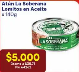 La Gran Colombia La Soberana atún lomitos en aceite oferta