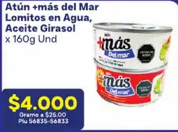 La Gran Colombia Atún más del Mar Lomitos en Agua, Aceite Girasol oferta