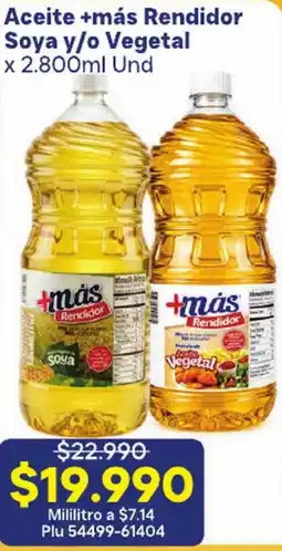 La Gran Colombia Más Rendidor Aceite +más Rendidor Soya y/o Vegetal oferta