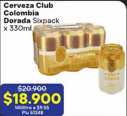 La Gran Colombia Cerveza Club Colombia Dorada oferta