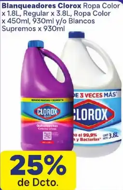 La Gran Colombia Clorox blanqueadores ropa color y blancos supremos oferta