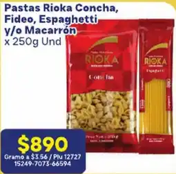 La Gran Colombia Rioka pastas concha, fideo, espagueti y/o macarrón oferta