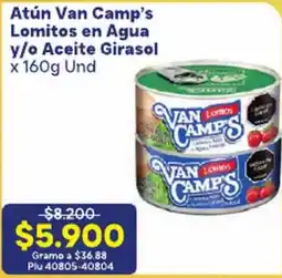 La Gran Colombia Van Camp's Atún Lomitos en Agua y/o Aceite Girasol oferta