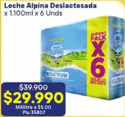 La Gran Colombia Leche Alpina Deslactosada oferta